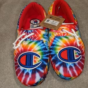 Tie dye champion Hoodie Slippers